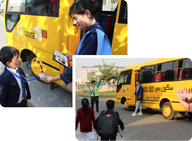 school bus in Lahore