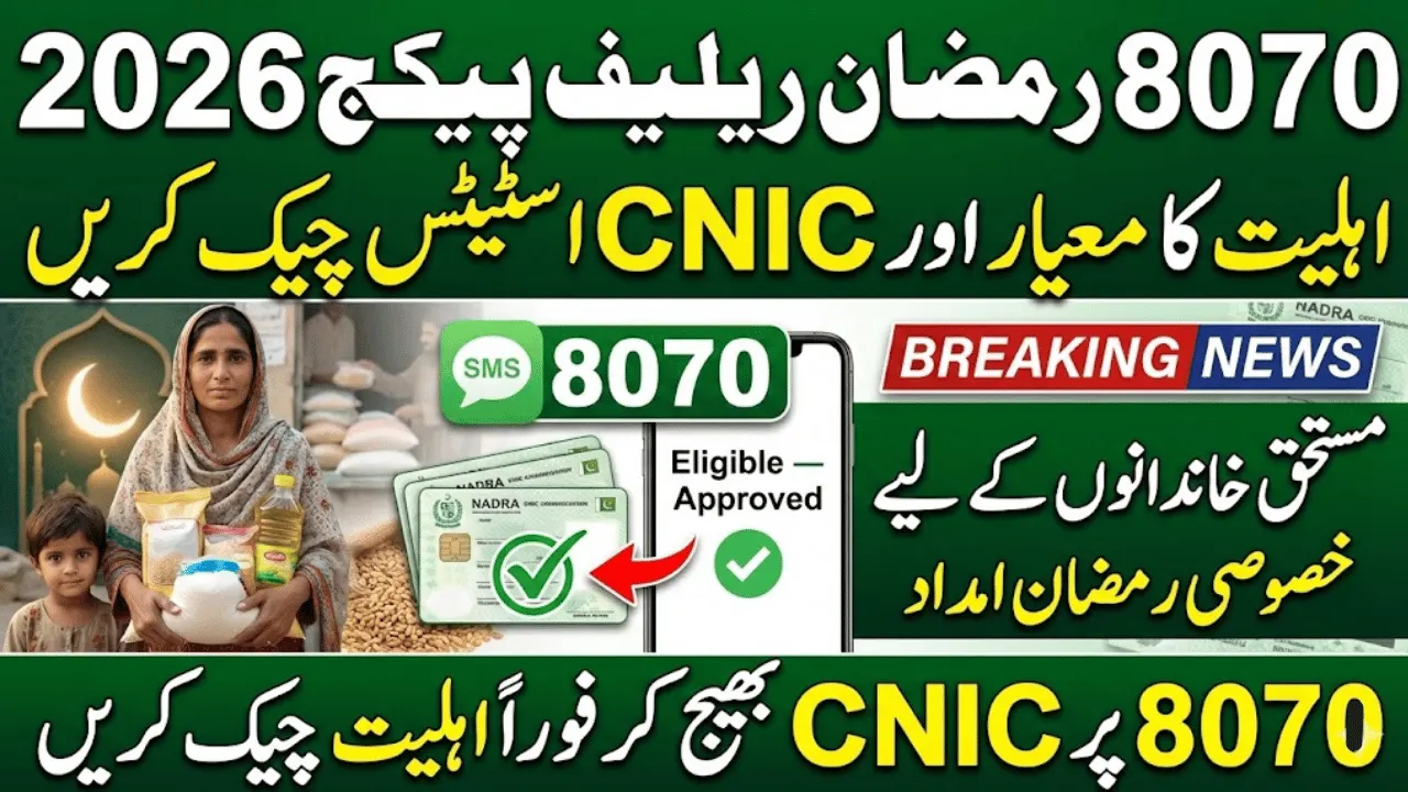 8070 Ramzan Relief Package 2026 – Check Eligibility Criteria